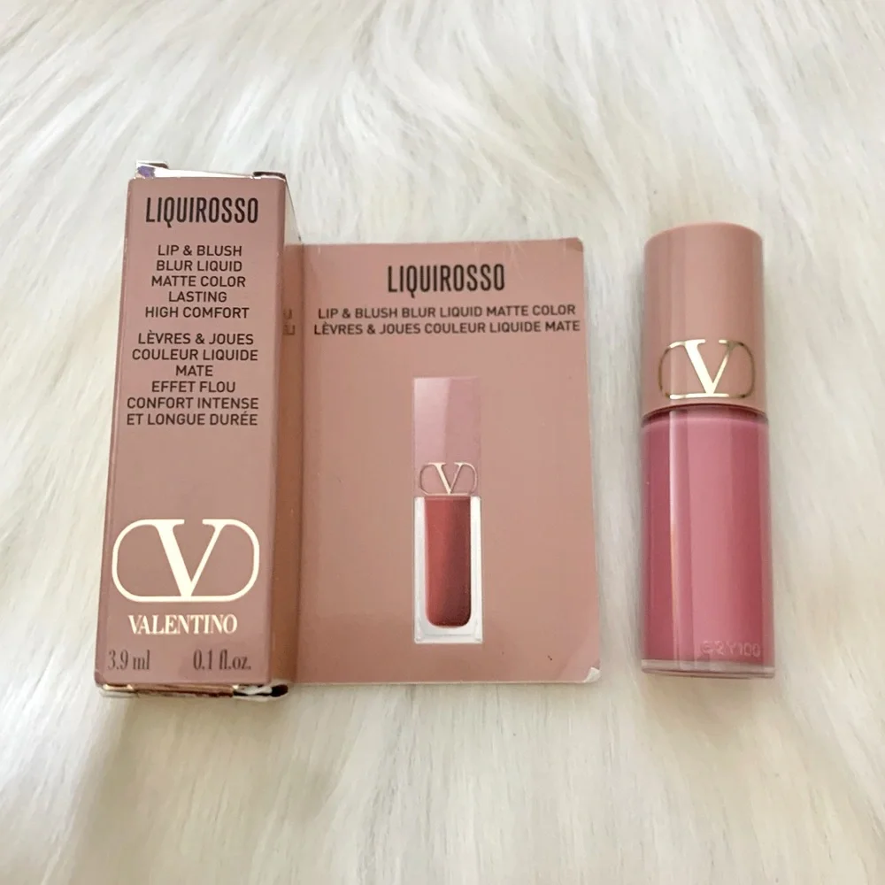 💫Valentino Liquirosso Lip Blush Blur Duo Matte Cream Liquid Sampler